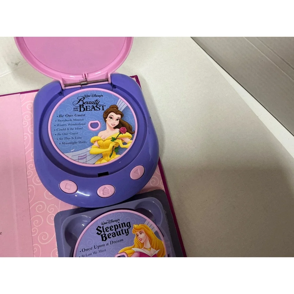 Disney Vintage Music Player Storybook 24 Songs 4 Discs 2004 Princess Stories OS